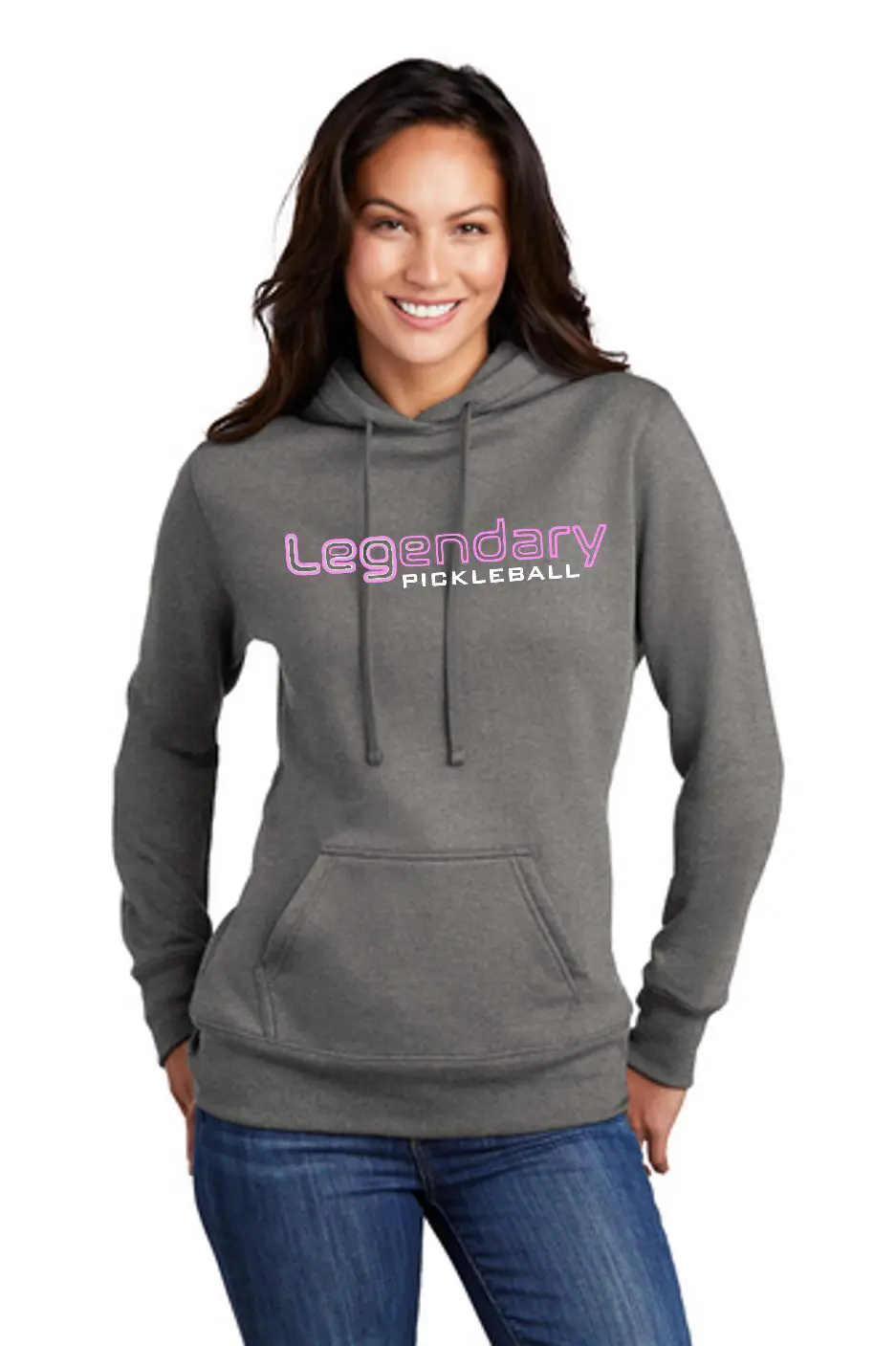 14 Days Of Legendary: Honoring Those Who Helped Make Pickleball Great &Raquo; Legendary 78Cplh Womens Hoodie Heather Graphite Heather Front