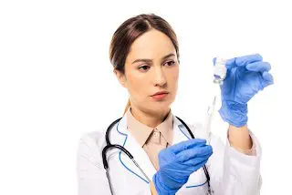 Nurse With Covid Vaccine