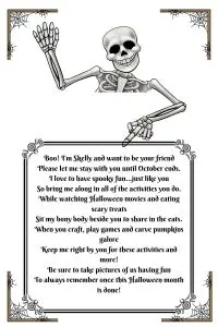 Flat Skelly Skeleton is BACK! » Flat Skelly Poem for Halloween