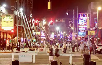 Beale Street At Night Memphis
