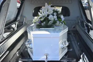 Casket In A Hearse White Covered With Flowers Death-G1A13Af9D1_640