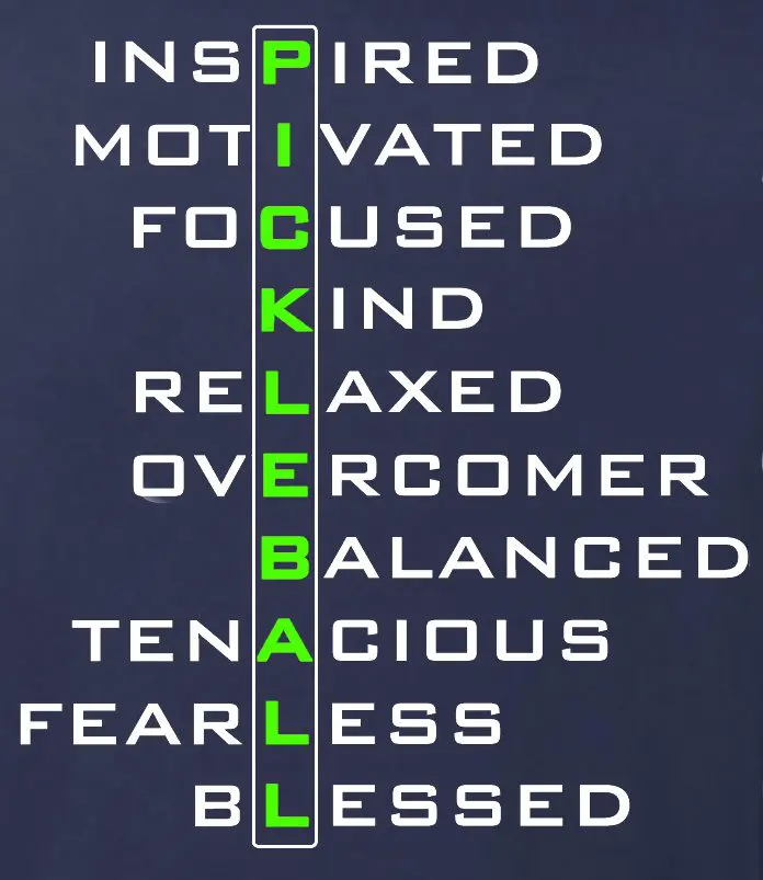Pickleball Rocks Releases New Apparel: Just In Time For Christmas &Raquo; Inspired And Motivated Logo Saying Quote 1