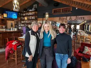 The Bbc Comes To The Colorado Rockies To Film ‘Trailblazers’ — And Linda Ballou Is ‘Saddled Up’ As Their Isabella Bird Expert &Raquo; Linda Ballou Actress Emily Atack Melissa Strong Owner Of The Bird Jim 300X225 1