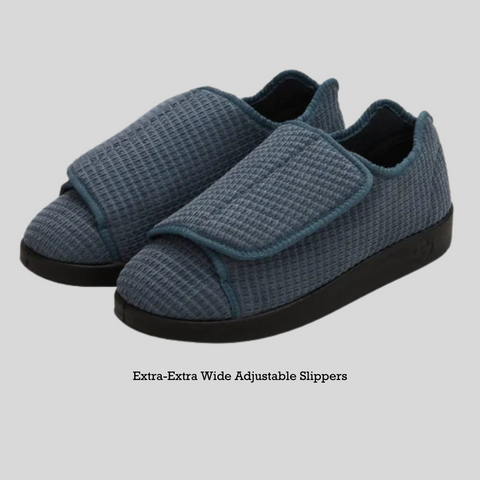 Adjustable Extra Extra Wide Slippers For Edema And Diabetes 