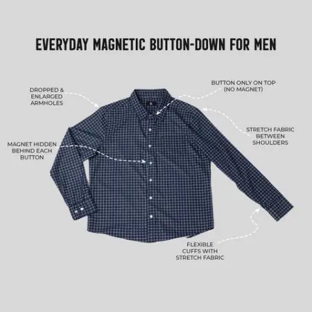 Shirts With Magnetic Buttons | Making Dressing Effortless And Inclusive &Raquo; Updated Magnetic 20Button 2 480X480