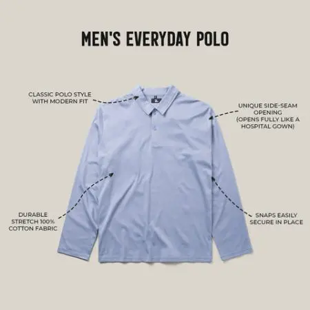 Adaptive Shirt For Men: The Everyday Polo &Raquo; Men S Everyday Polo 1 480X480