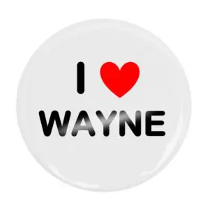 I (Heart) Wayne Button