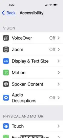 Vision Issues? Check Out Iphone &Amp; Ipad Vision Accessibility Features &Raquo; Img 6127 473X1024 1