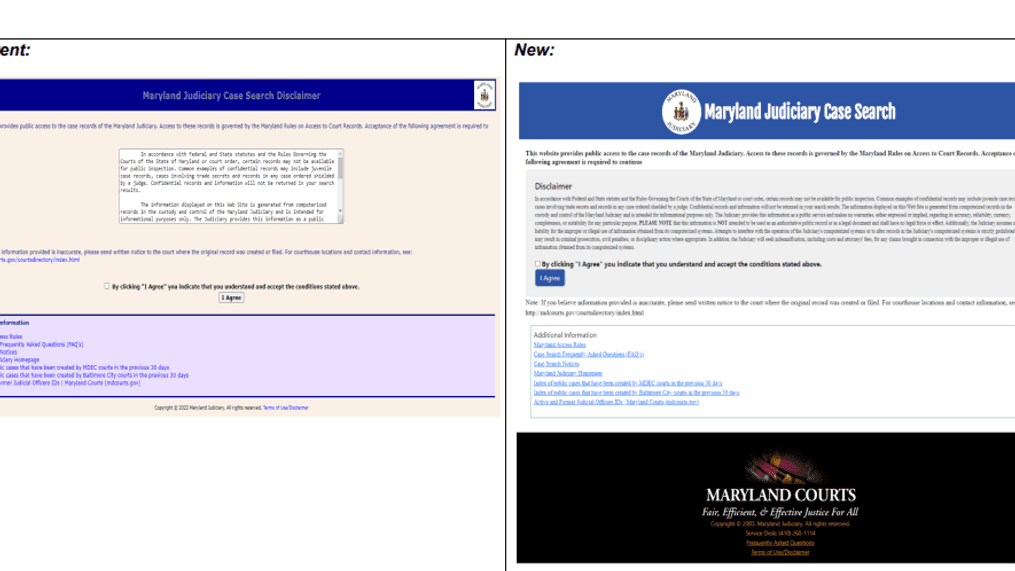 Maryland Judiciary With Their New Plans To Redesign Their Case Search Website &Raquo; 52557A86 F4Df 476A 97B5 Eac7E9767Ae4 Casesearchscreenshot