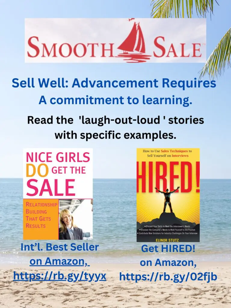 Transform Your Side Hustle Into Full-Time Success 2 Nice Girls Do Get The Sale Is An International Best-Seller And Evergreen:
A Classic! Https://Amzn.to/39Qivzw
Hired! How To Use Sales Techniques To Sell Yourself On Interviews Is A Best Seller. Https://Amzn.to/33Lp2Pv And Helped Many To Secure The Job They Desired
Visit Elinor Stutz'S Author Page On Amazon: Https://Www.amazon.com/Elinor-Stutz/E/B001Js1P8S