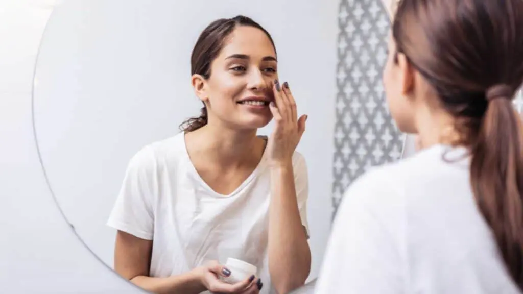 Woman Doing Skincare