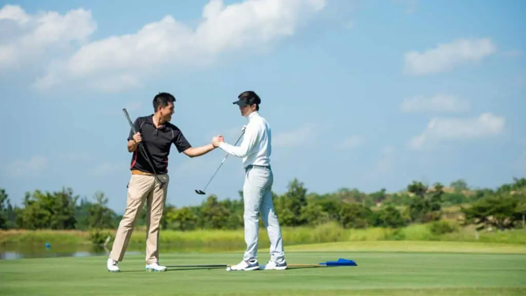 Club Members Playing Golf