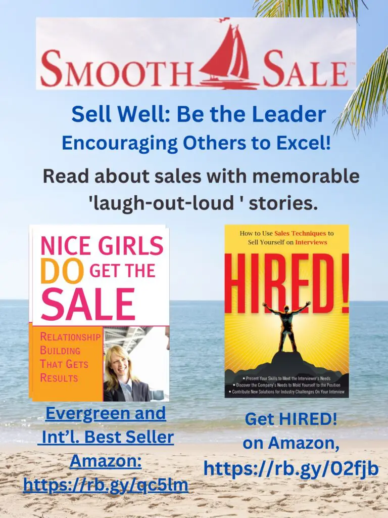 Nice Girls Do Get The Sale: Relationship Building That Gets Results Is An International Best-Seller And Evergreen: 
A Classic! Https://Amzn.to/39Qivzw

Hired! How To Use Sales Techniques To Sell Yourself On Interviews Is A Best Seller. Https://Amzn.to/33Lp2Pv And Has Helped Many To Secure The Job They Desired.