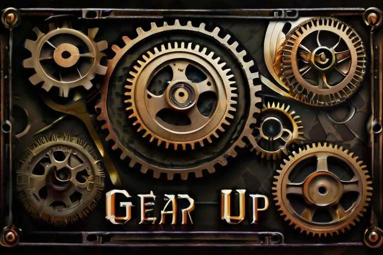 Gearing Up: Influence &Amp; Impact In A Virtual Environment &Raquo; Default A Steampunk Version Of Gears With The Caption Gear Up 1