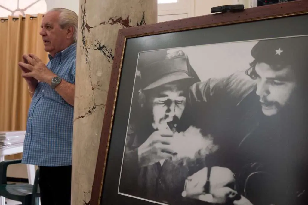 Old Photo Of Fidel In Cuba