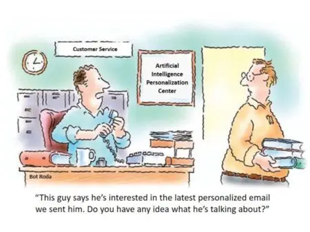 AI “Personalization:” Everything Old is New Again » AI Personalization cartoon