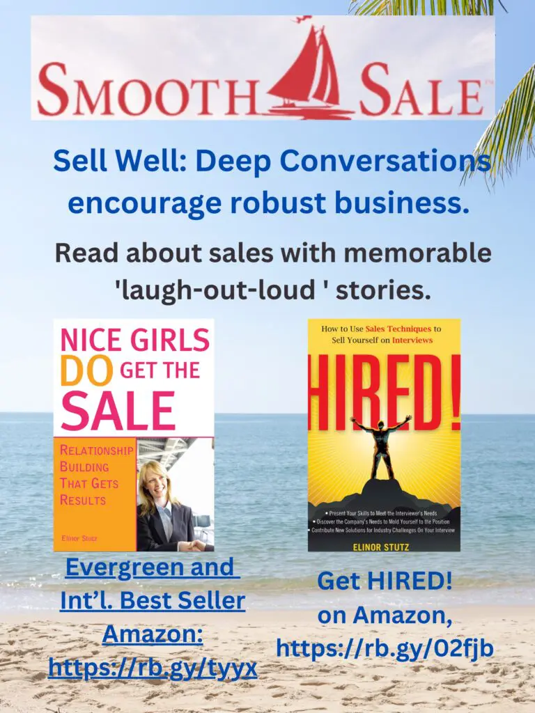 Nice Girls Do Get The Sale: Relationship Building That Gets Results Is An International Best-Seller And Evergreen: 
A Classic! Https://Amzn.to/39Qivzw


Hired! How To Use Sales Techniques To Sell Yourself On Interviews Is A Best Seller. Https://Amzn.to/33Lp2Pv And Has Helped Many To Secure The Job They Desired.
