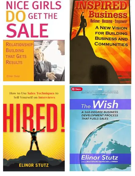 Nice Girls Do Get The Sale: Relationship Building That Gets Results Is An International Best-Seller And Evergreen: 
A Classic! Https://Amzn.to/39Qivzw

Hired! How To Use Sales Techniques To Sell Yourself On Interviews Is A Best Seller. Https://Amzn.to/33Lp2Pv And Has Helped Many To Secure The Job They Desired.

See All 4 Books Including: ‘Inspired Business’ And ‘The Wish: A 360 Degree Business Development Process That Fuels Sales.’ Https://Shorturl.at/Dlori 
