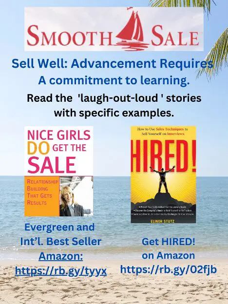 Nice Girls Do Get The Sale: Relationship Building That Gets Results Is An International Best-Seller And Evergreen: 
A Classic! Https://Amzn.to/39Qivzw

Hired! How To Use Sales Techniques To Sell Yourself On Interviews Is A Best Seller. Https://Amzn.to/33Lp2Pv And Has Helped Many To Secure The Job They Desired.