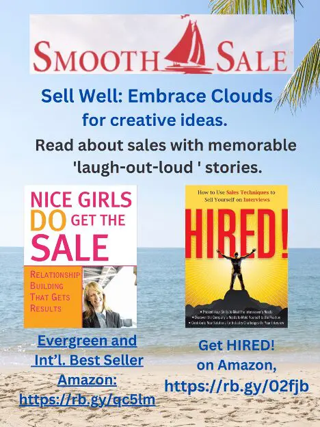 Nice Girls Do Get The Sale: Relationship Building That Gets Results Is An International Best-Seller And Evergreen:
A Classic! Https://Amzn.to/39Qivzw
Hired! How To Use Sales Techniques To Sell Yourself On Interviews Is A Best Seller. Https://Amzn.to/33Lp2Pv And Has Helped Many To Secure The Job They Desired.