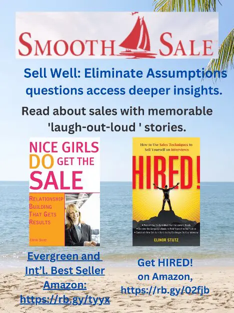 Nice Girls Do Get The Sale: Relationship Building That Gets Results Is An International Best-Seller And Evergreen: 
A Classic! Https://Amzn.to/39Qivzw

Hired! How To Use Sales Techniques To Sell Yourself On Interviews Is A Best Seller. Https://Amzn.to/33Lp2Pv And Has Helped Many To Secure The Job They Desired.
