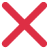 ❌