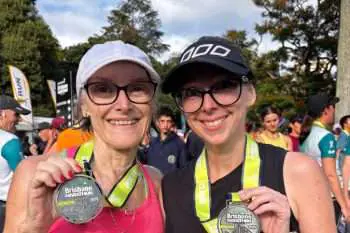 Sparks Of Joy #35 – The Hidden Joys Of Reaching A Goal &Raquo; Sparks Of Joy 34 Rachel And Sue Half Marathon 350X233 1