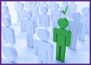Benefits Of Personalized Medicine: Tailoring Treatments For Better Outcomes  &Raquo; Digital Image Of White Plastic People With One Green Person In The Group With A Green Checkmark Over The Green Person Canva Border Added 1 300X214 1