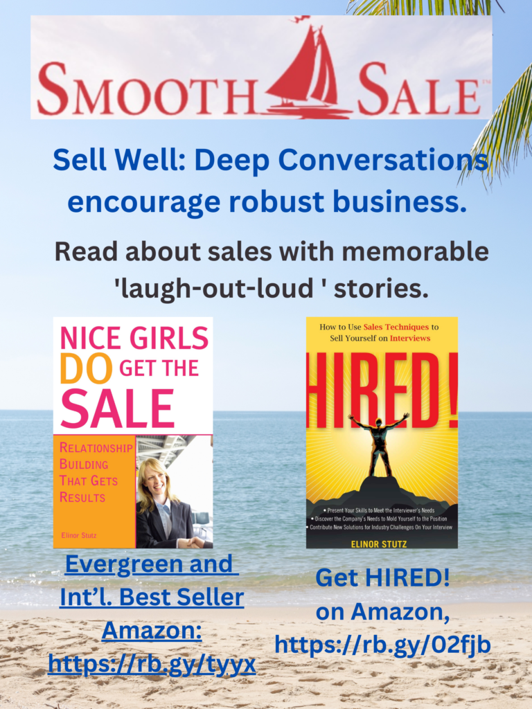 Nice Girls Do Get The Sale: Relationship Building That Gets Results Is An International Best-Seller And Evergreen:
A Classic! Https://Amzn.to/39Qivzw
Hired! How To Use Sales Techniques To Sell Yourself On Interviews Is A Best Seller. Https://Amzn.to/33Lp2Pv And Has Helped Many To Secure The Job They Desired.