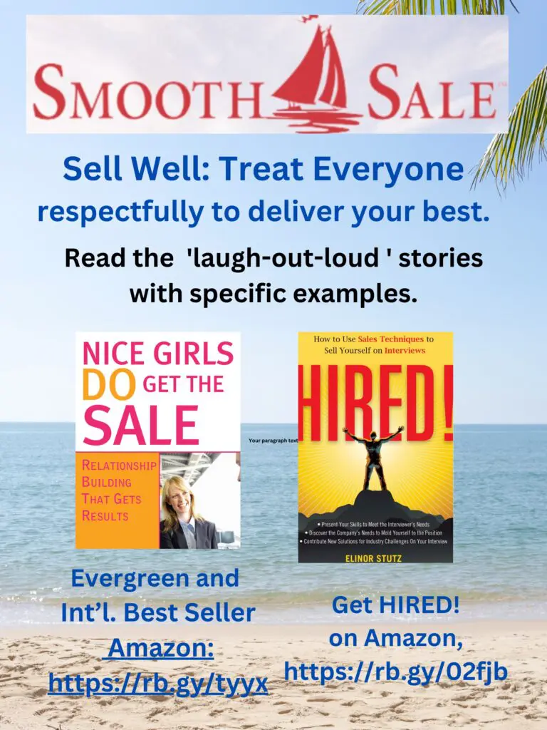 Nice Girls Do Get The Sale: Relationship Building That Gets Results Is An International Best-Seller And Evergreen:
A Classic! Https://Amzn.to/39Qivzw
Hired! How To Use Sales Techniques To Sell Yourself On Interviews Is A Best Seller. Https://Amzn.to/33Lp2Pv And Has Helped Many To Secure The Job They Desired.