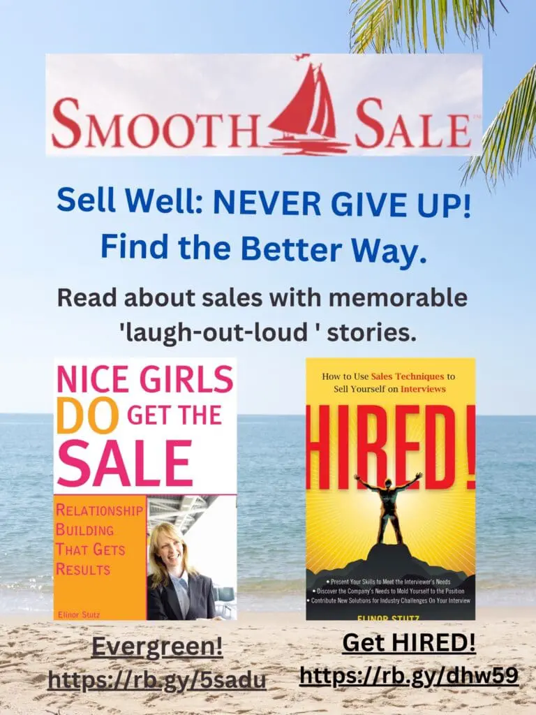 Nice Girls Do Get The Sale: Relationship Building That Gets Results Is An International Best-Seller And Evergreen:
A Classic! Https://Amzn.to/39Qivzw
Hired! How To Use Sales Techniques To Sell Yourself On Interviews Is A Best Seller. Https://Amzn.to/33Lp2Pv And Has Helped Many To Secure The Job They Desired.