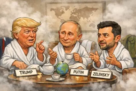 Sauna Diplomacy Meets A Bully: Trump’s Greenland Fantasy &Raquo; World Leaders In Spa Lounge