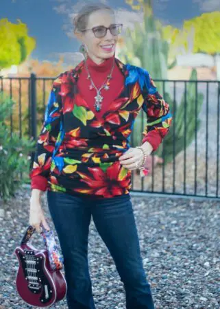 How To Wear A Floral Dress In Winter (Yes, Even That One) &Raquo; Jodie2 3Qtr Floral Mireille Jtouchofstyle