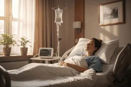 Clothes To Wear After Abdominal Surgery &Raquo; Show A Woman Recovering From Surgery In A Hospital Bed
