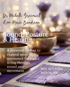 March At The Greenwell Center: Advancing Bioenergetic Wellness For Everyday Living 2 Singing Bowls And Candles For Event Poster