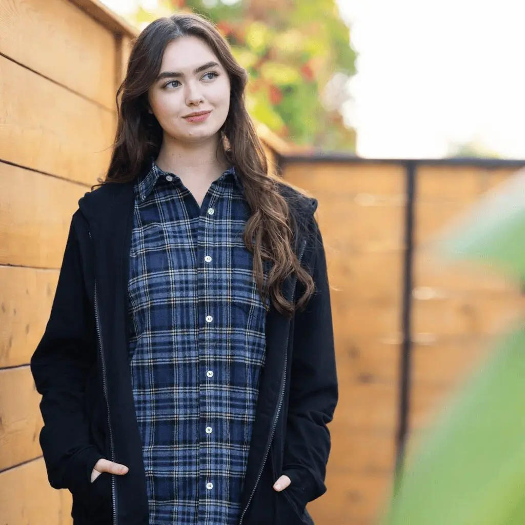 Joe & Bella S Everyday Magnetic Flannel For Women #Blue Plaid