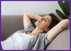 Understanding Thyroid And Parathyroid Conditions &Raquo; Photo Of A Young Woman Lying On A Sofa Sleeping Canva Ai Generated With Border 300X214 1
