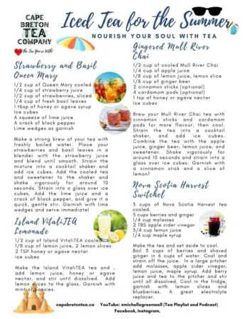Special Recipes To Savour With The Cape Breton Tea Company &Raquo; Iced Tea For The Summer 791X1024 1