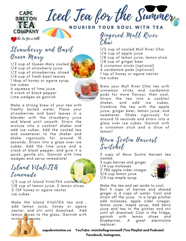 Iced Tea Suggestions For The Summer