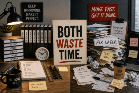 Perfection Wastes Time. Rushing Creates Rework. &Raquo; Both Waste Time 1024X683 2
