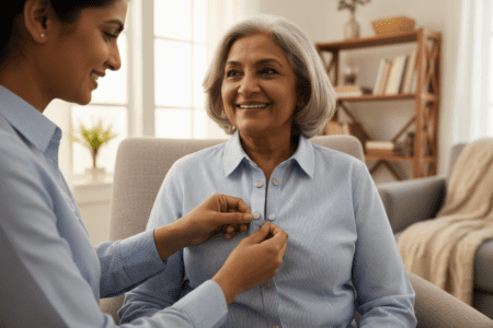 Signs Your Parent Is Struggling With Buttons: Why Magnetic Button Shirts Help &Raquo; Signs Your Parent Is Struggling With Buttons Why Magnetic Button Shirts Help