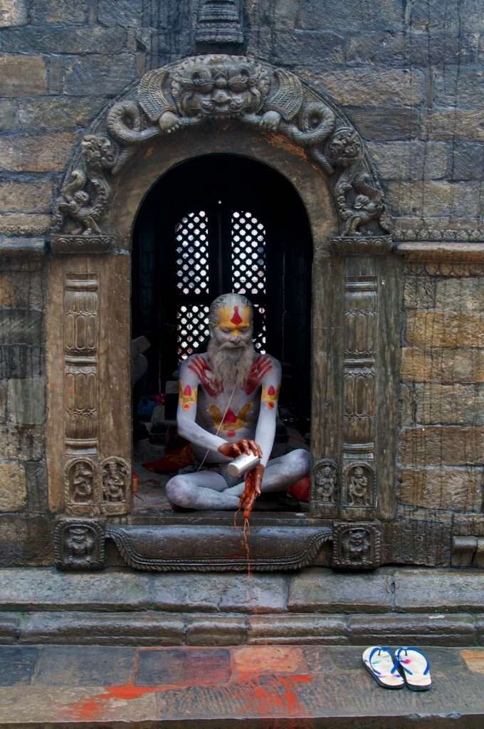 Sadhu Rinsing Hands In Pashupati Nath - Kathmandu, Nepal By Ralph Velasco