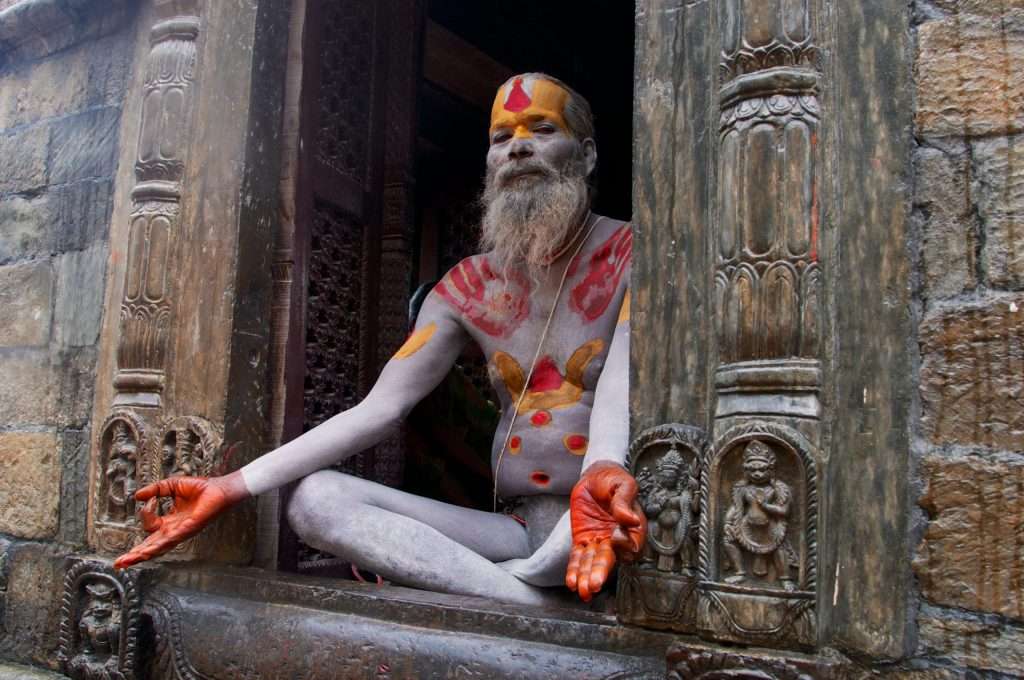 Side View Of Sadhu In Pashupatinath In Kathmandu, Nepal By Ralph Velasco