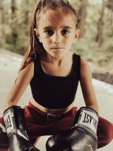 Nurturing Self-Esteem In Children &Raquo; Young Girl Sweating From Boxing Self Confidence