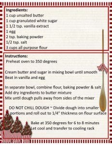 Christmas Cookie Party &Raquo; Roll Out Sugar Cookie Recipe