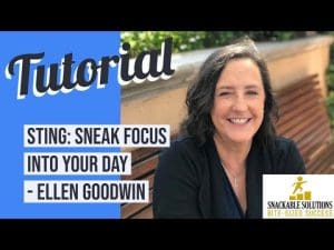 Sting: The Easy Way To Sneak Focus Into Every Day - Ellen Goodwin, Productivity Consultant &Raquo; Hqdefault 2