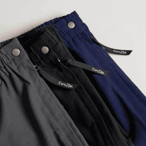 Carezips Adaptive Pants For Men And Women, In Grey, Navy And Black