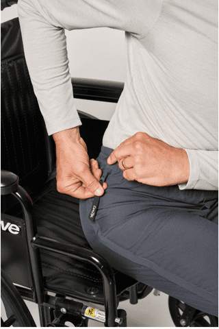 Carezips Adaptive Pants, Wheelchair Pants For Easier Dressing