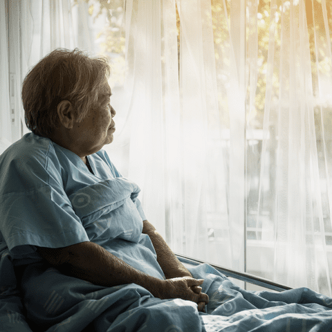 bedridden patient at home