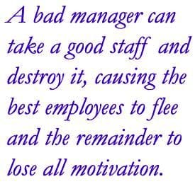 A Bad Manager